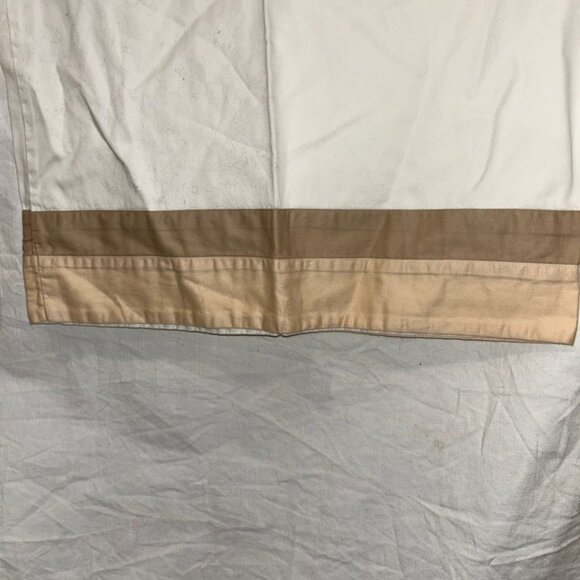 melange home spring white sale khaki tan color block 2 standard pillowca… - Picture 3 of 3